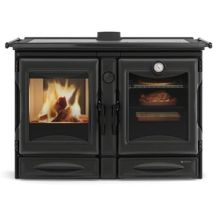 Cuisinière À Bois 12kw Noir - Nordica Extraflame - Alaska.16noire