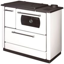 Cuisinière Bois Avec Four Chauffage Seul Dana Sannover 9 Kw Blanc
