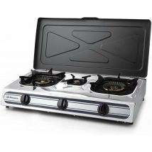 Suinga - Réchaud à gaz Orbegozo FO3510, corps en inox, 3 brûleurs, utilisation intérieure et extérieure, gaz butane ou propane.