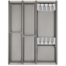 So-tech - Cuisio Besteckeinsatz Besteckkasten Transluzent-graphitgrau Für Blum Legrabox 473 Mm Mit Korpusbreite 450 Mm
