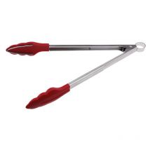 Pince de service avec dents (silicone) - rouge - 30 cm - Cuisipro