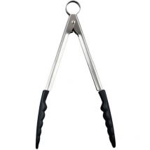 24cm Silicone Locking Tongs Black - Cuisipro