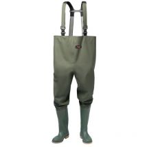 Cuissarde taille 43 vert olive pvc sur tissu support en pes pvc sur tissu support en polyester