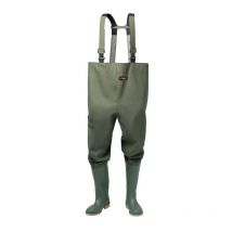 Cuissarde taille 42 vert olive pvc sur tissu support en pes pvc sur tissu support en polyester