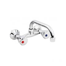 Hydroland - Robinet Cuisine Mitigeur Chrome Mural Classique