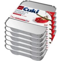 Cuki Vaschetta Alluminio, 6 Porzioni, Conf. 2 Pz