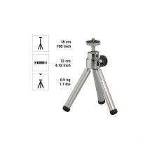 Cullmann - Alpha 15 - Trépied portable (jusqu'à 18 cm), argenté