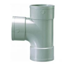 Raccord pvc gris en t - Femelle - ø 80 mm - Triple emboîtage Girpi