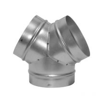 Culotte galvanisée en dérivation 'y' - diamètre 100 mm Joncoux