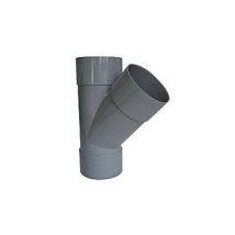 Culotte pvc a 45° pour evacuation triple femelle