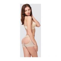 Culotte remonte fesses effet Push Up Beige - Taille M (38) : 63 - 68 cm