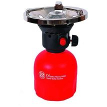 Fornello a Gas Butano Cook P03 – 1300W – Portacartuccia in plastica, Rubinetto in ottone, Accensione manuale