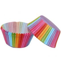Cupcake Cases, Cake Paper Cup Rainbow Baking Cups for Household Oven Wedding Party Birthday