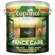 Cuprinol - 5194072 Less Mess Fence Care Woodland Green 6 litre CUPLMFCWG6L