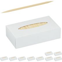 Cure-dents en bois lot de 10000, cure-dents fins, pour hygiène dentaire, apéritif, bricolage, Piques apéritifs