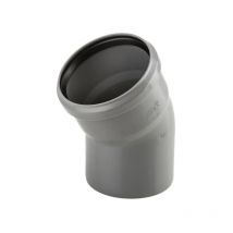 Curva ad innesto in pp htm Wavin 30° x ø 32 mm grigia