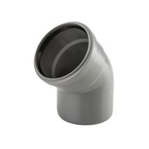 Curva 45° ad innesto in pp con guarnizione serie ed tech ø32 Wavin