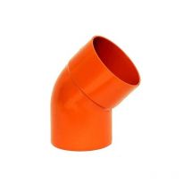 Dakiviva - Curva 45° in pvc : Colore - Arancio, Diametro - 160