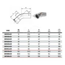 Curva 45° mf ø35 steelpres 381035451