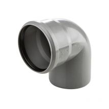 Curva ad innesto in pp htm Wavin 87° x ø 32 mm grigia