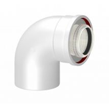 Curva 90° coassiale m/ f per caldaia a condensazione NPE