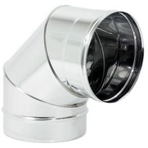 Curva 90° Ø120 Inox 304 Mono Parete - Cordivari
