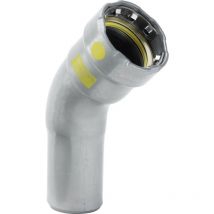 Viega 4626.1 Curva 45° Maschio Femmina Dn15X1/2'Maschio In Acciaio a Pressare - 739553