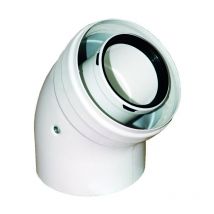 Curva coassiale m/f 45° ppc d.60/100