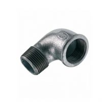 Curva gomito angolo 90° ghisa zincato 11/2 mf raccordo tubo acqua