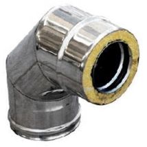 Curva In Acciaio Inox 316l A 90° Doppia Parete D. Int. 250 - D. Est. 300