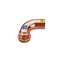 Curva in rame a pressare 90° mf acqua/gas Misura: Diam. 22