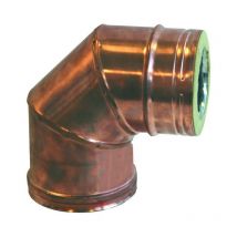 90°mf acier inoxydable/cuivre courbe 90g dp d 130