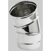 Curva Inox Zinco Group Regolabile A 4 Settori 0°-90° Acciaio Inox Ø80 Mm