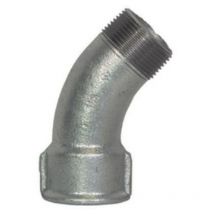 Curva lunga mf 45° zincata Misura: 4'