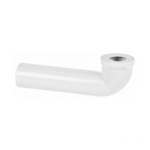 Curva lunga wc rigida maschio femmina in pvc 100 l= 400 mm Nicoll s.r.l.