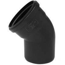 Redi - Curva 45° ad innesto in pvc con guarnizione serie phono black ø100 nicoll