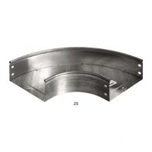 Curva Piana a 90 Gradi 300X80 Zincata Sati Italia 1040205