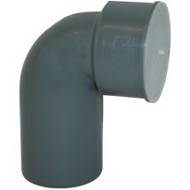 Curva Htsw Tecnica In Polipropilene, Diam. 32x46 Mm, Con Morsetto, Diam. 24/32 Mm, Colore Grigio