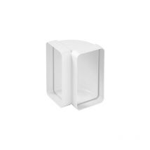 First - Curva vertical bioclimática para tubo rectangular 120x60