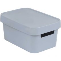 Curver - 04746-099-00 infinity boîte à rangement avec couvercle plastique gris clair 26,8 x 18,6 x 12,4 cm 4,5 l
