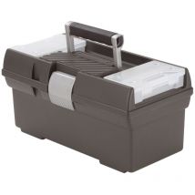 Bricoline - curver 159622 bricolage boite à outils premium gris anthracite transparent