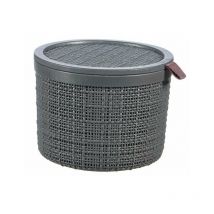 Curver boite ronde en jute avec couvercle - 2 l - 100 % recyclé 245714