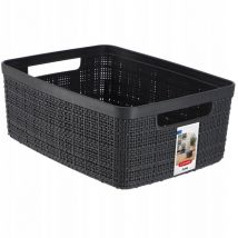 Curver - Cesta jute rettangolare Keter 5 lt antracite