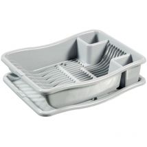 Curver - gouttoir à vaisselle sur plateau 38x29x8,5 cm Gris clair