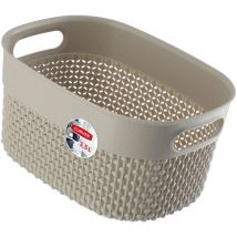 Bricoline - Curver Filo Recycled Behälter aus Kunststoff 3.5 l, Beige
