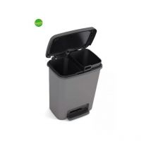Pattumiera compatta duo Keter 20 lt antracite