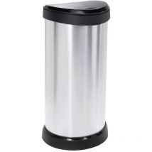 Deco Bin 240641 Poubelle 40 l (l x h x p) 335 x 685 x 285 mm argent, noir 1 pc(s) - Curver
