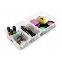 Curver Schubladen-Organizer – 9 Größenvarianten – Transparent – Rutschfest – Langlebig – 7,5 x 7,5 cm