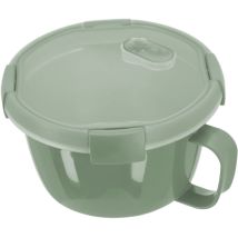 Curver Smart to Go Suppe 0,9 l umweltfreundlich, grün, 100% recyceltes Material, 15,7 x 15,7 x 9,6 cm