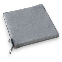 Gardeness - Cuscino da esterno per sedie 40x40 cm sfoderabile e idrorepellente - Grigio chiaro melange